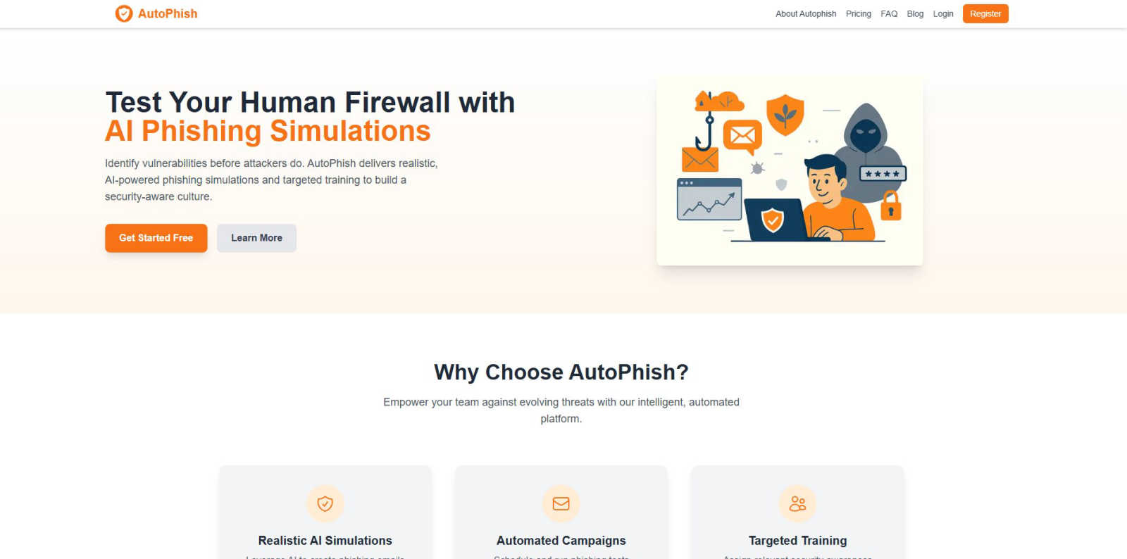 AutoPhish industrial interface and deployment features