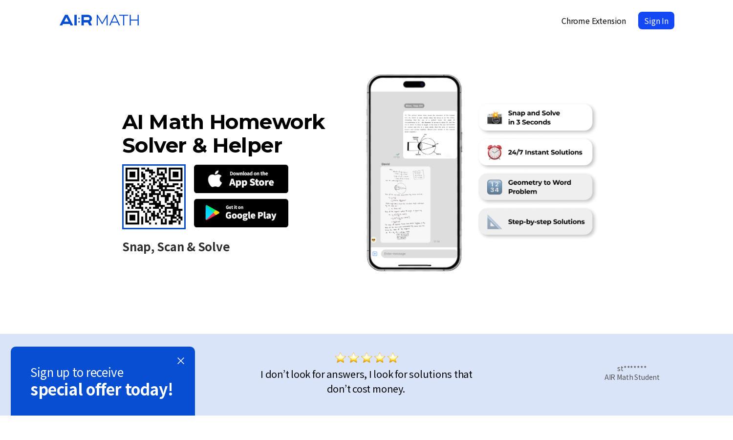 AIR MATH Website