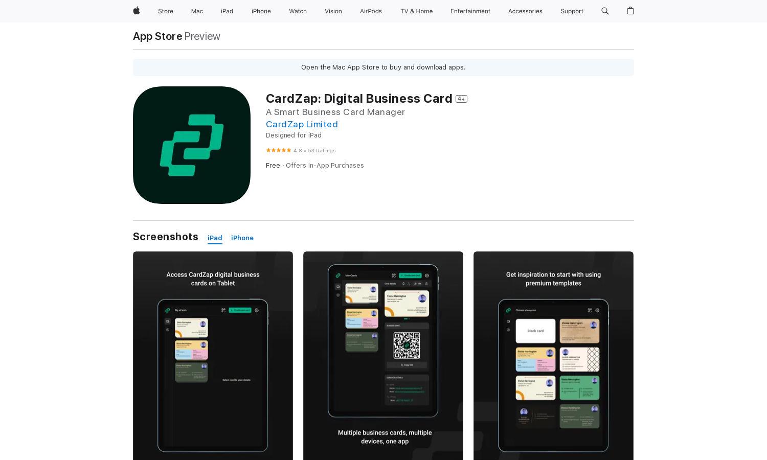 CardZap Website