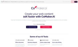 CoMaker.ai Website