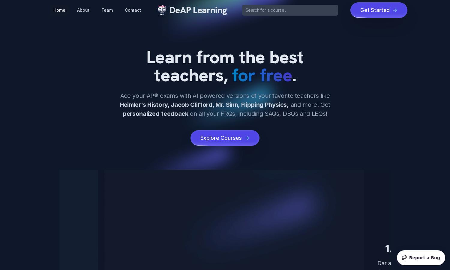 DeAP Learning Labs Website