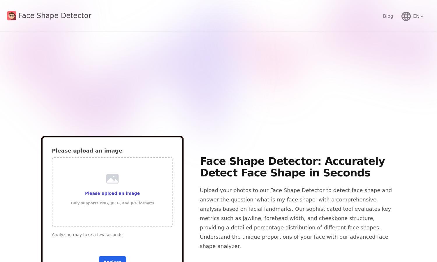 Face Shape Detector Website