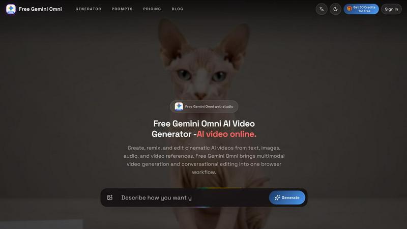 Free Gemini Omni screenshot