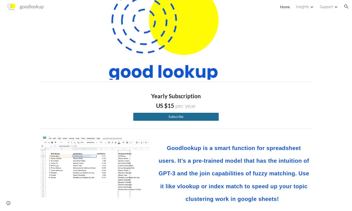 goodlookup Website