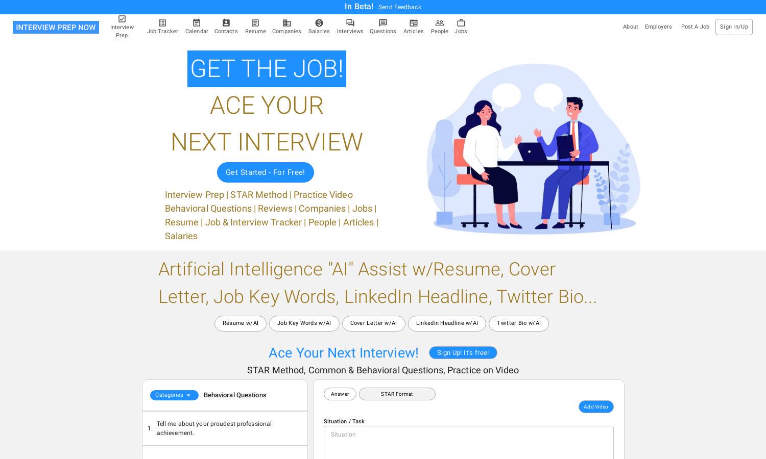 Interview Prep Now Website