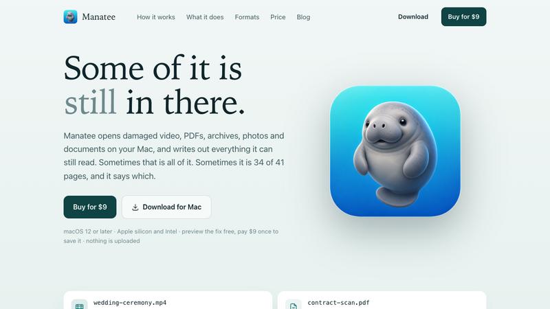 Manatee screenshot
