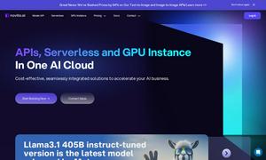 Novita AI Website