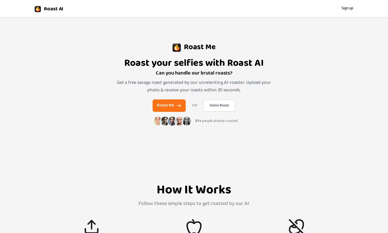 Roast AI Website