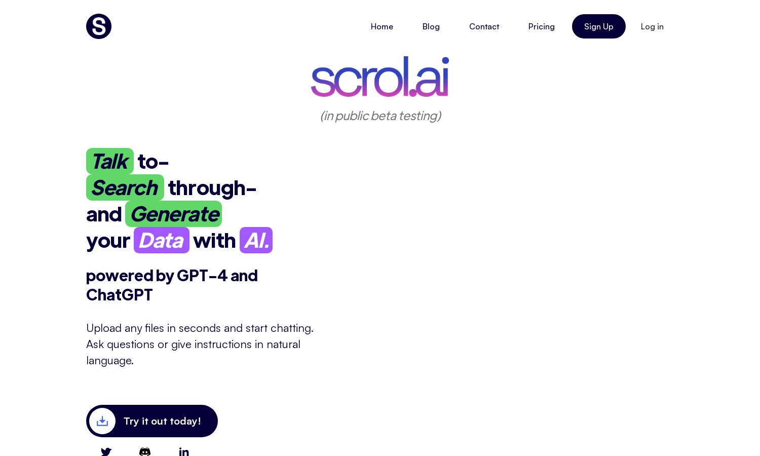 scrol.ai Website