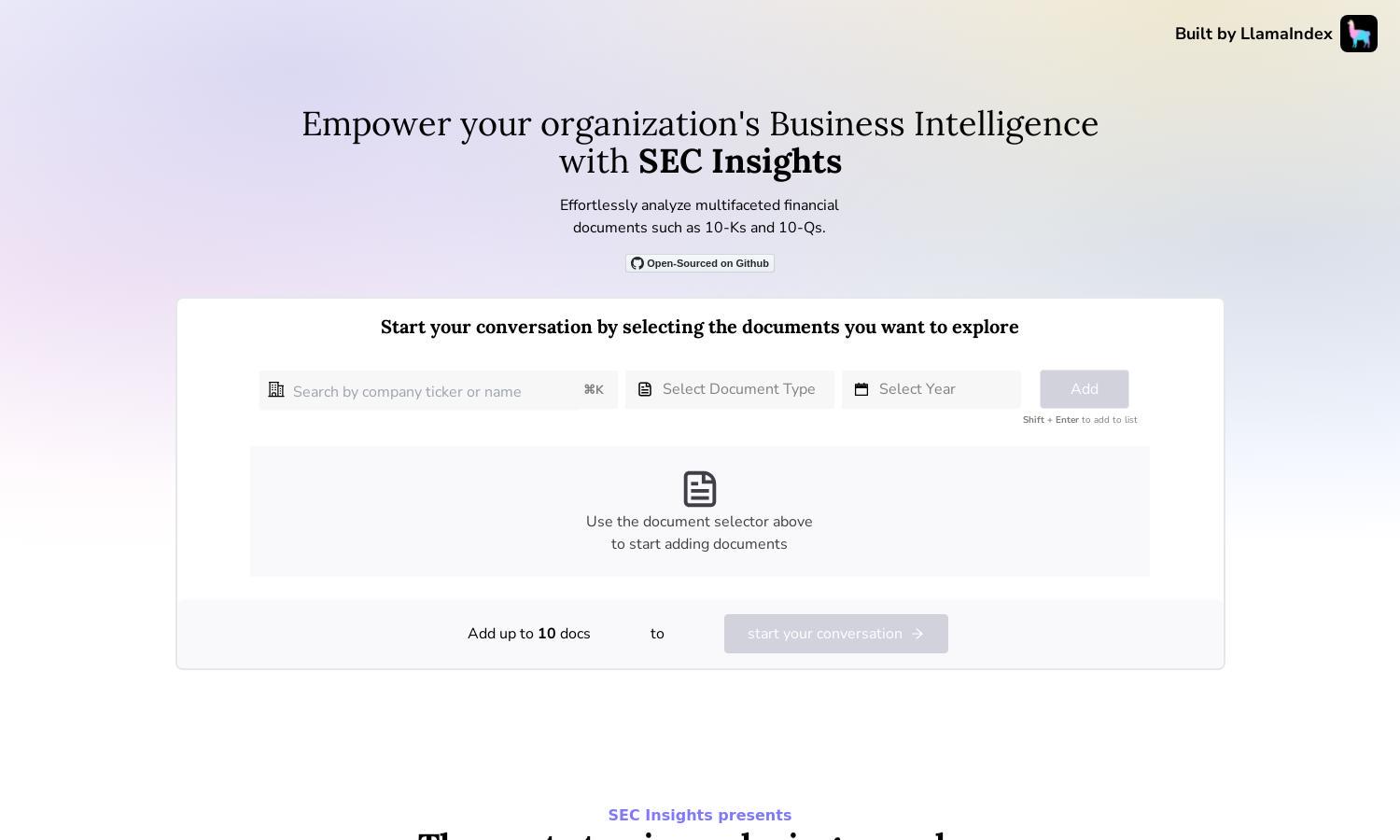 SEC Insights Website