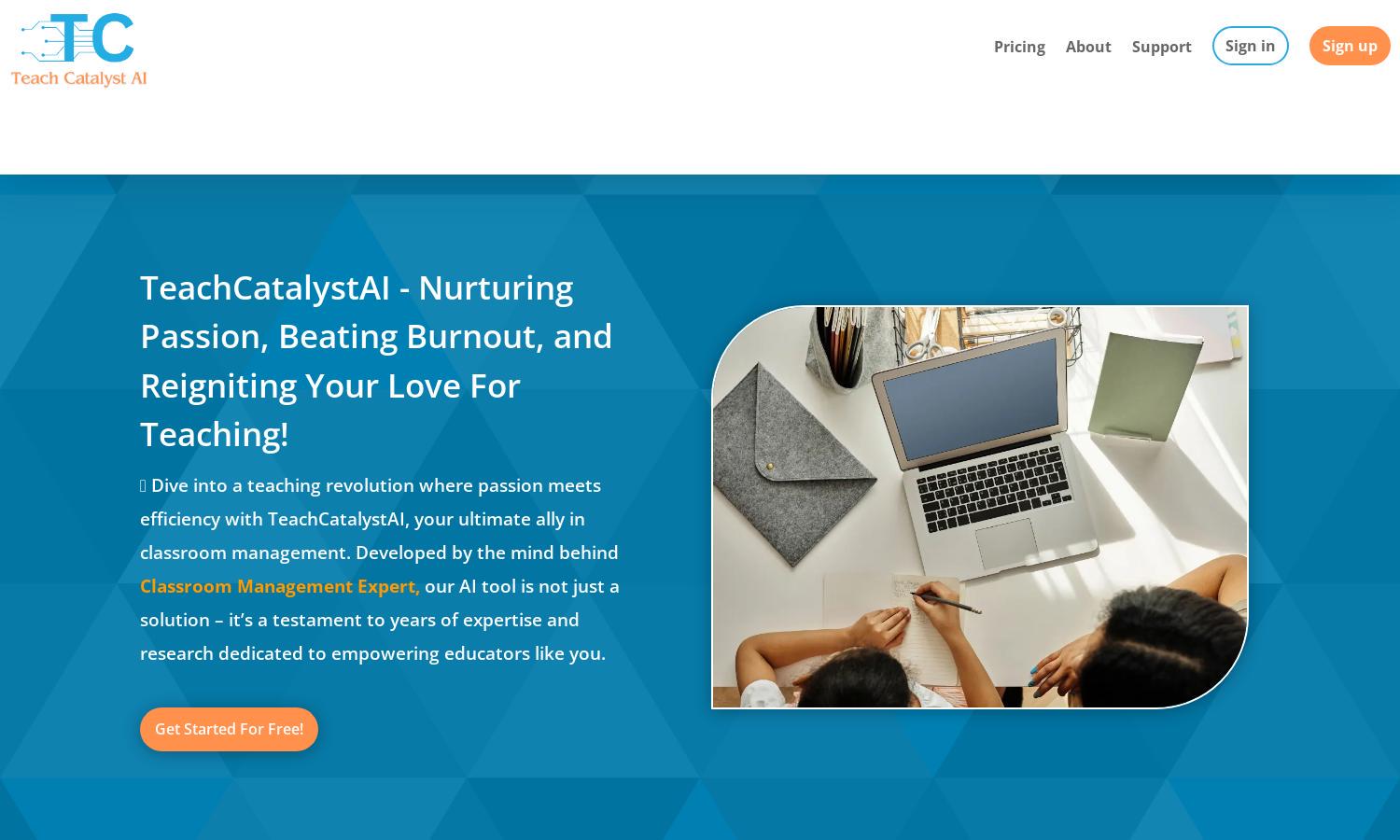 Teach Catalyst AI Website