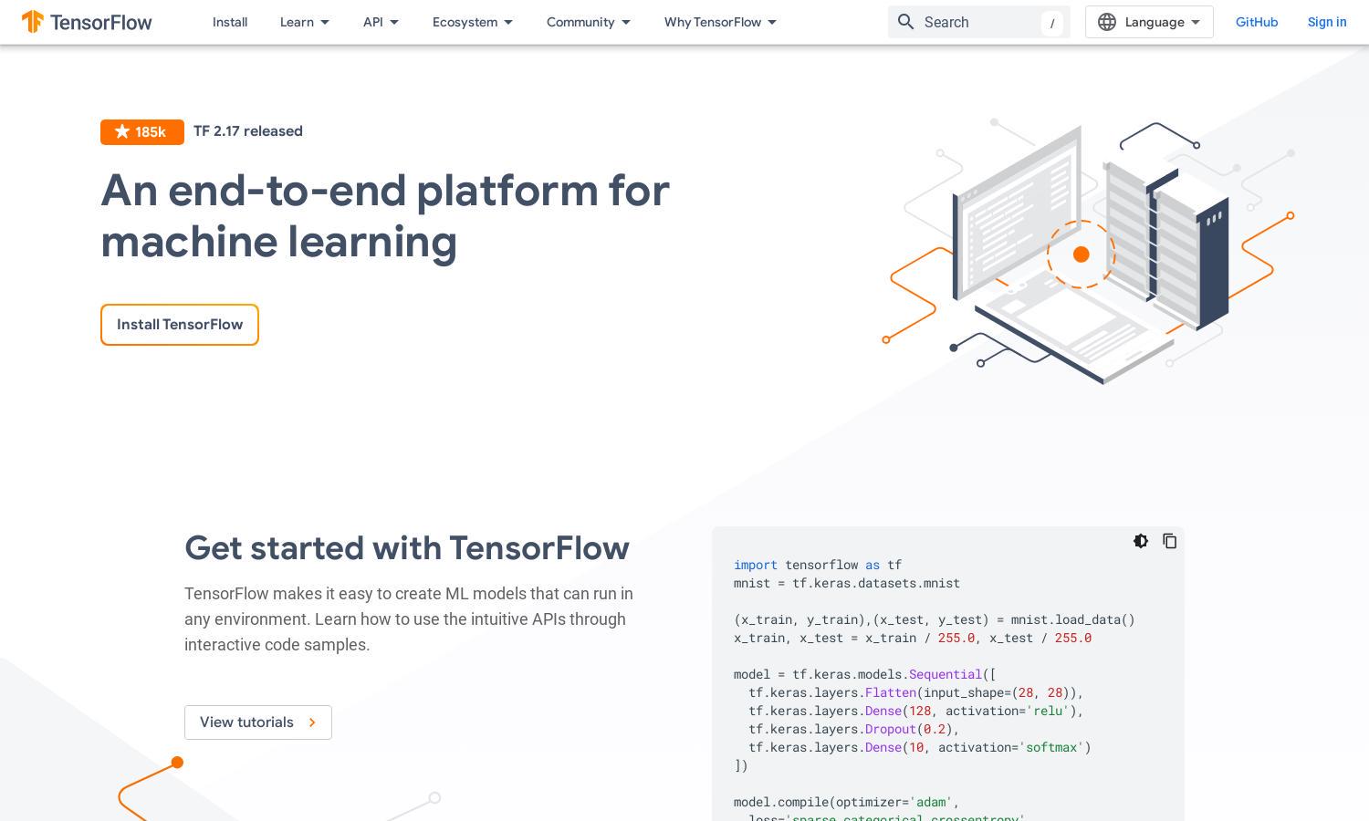 TensorFlow Website