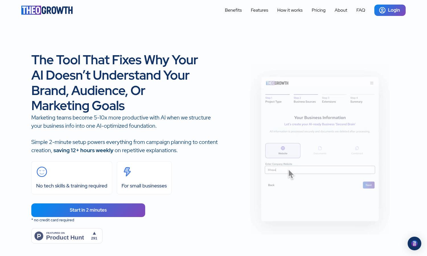 THEO Growth Website