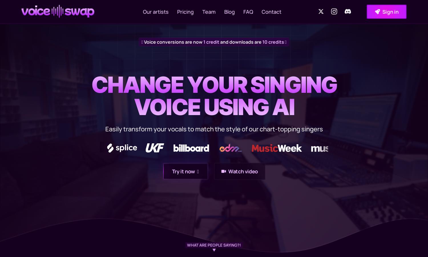 Voice-Swap Website